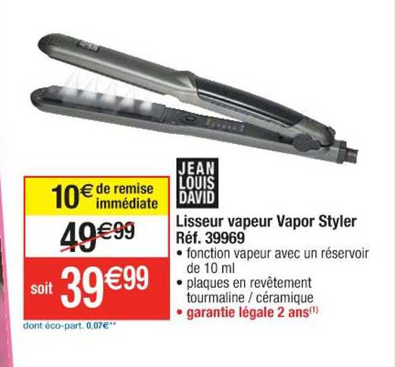 lisseur vapeur vapor styler jean louis david
