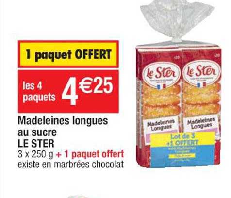 Madeleines Longues Au Sucre Le Ster
