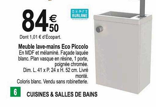 meuble lave-mains eco piccolo