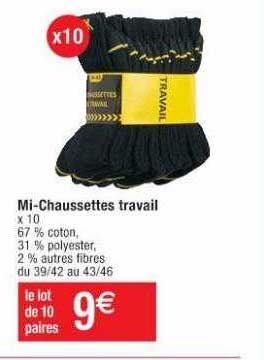 mi-chaussettes travail