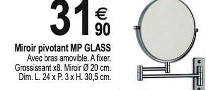 Miroir Pivotant Mp Glass