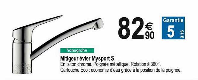 Mitigeur évier Mysport S