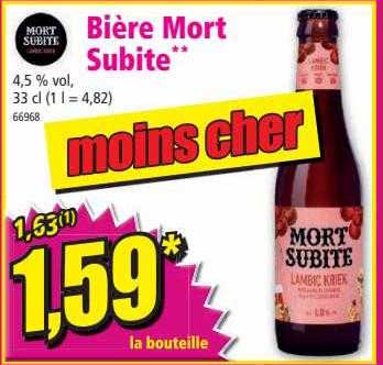 mort subite bière