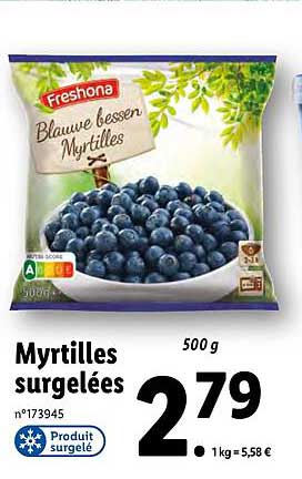 Myrtilles Surgelées Freshona