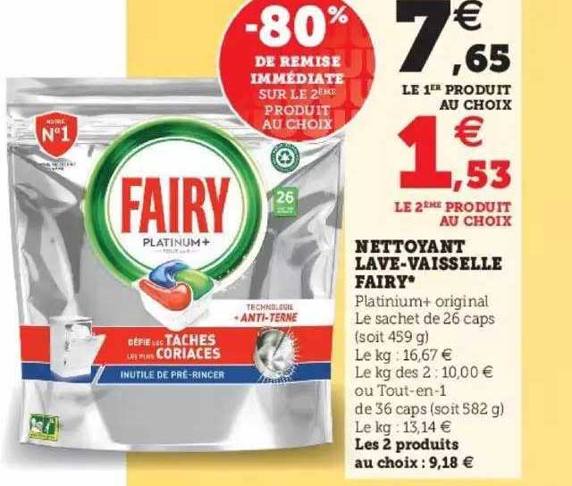 nettoyant lave-vaisselle fairy*