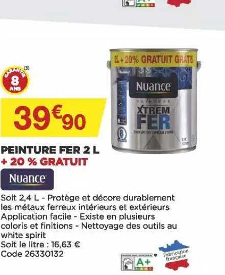 Peinture Fer 2l Nuance