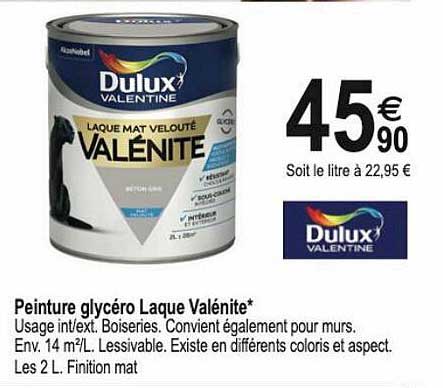 peinture glycéro laque valénite dulux valentine