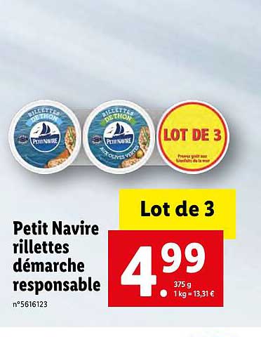 Petit Navire Rillettes Démarche Responsable