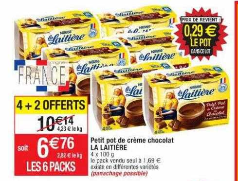 Petit Pot De Crème Chocolat La Laitière