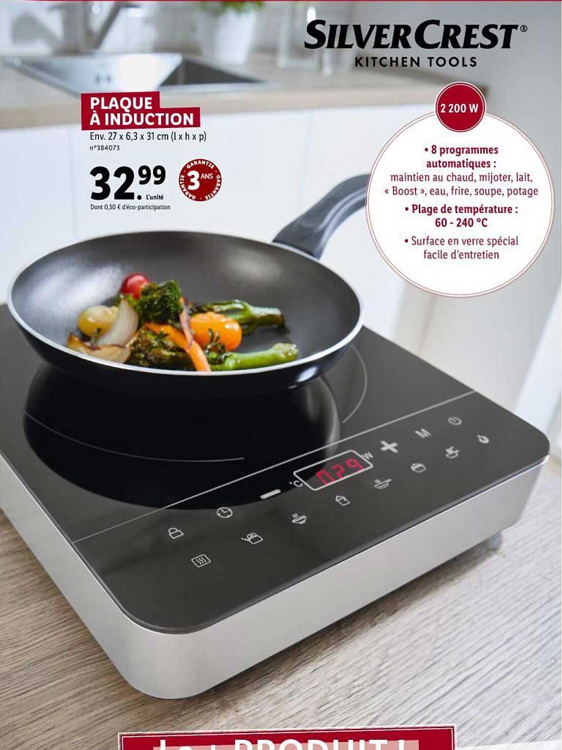 plaque à induction silver crest