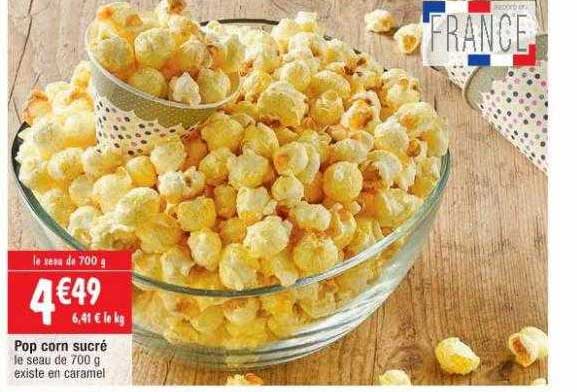 pop corn sucré