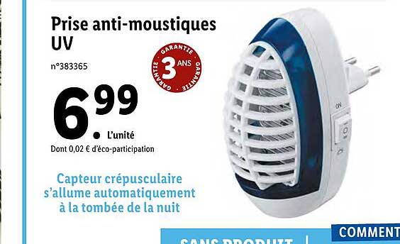 prise anti-moustiques uv