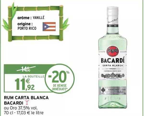 rhum carta blanca bacardi