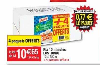 riz 10 minutes lustucru