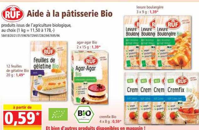Ruf Aide à La âtisserie Bio
