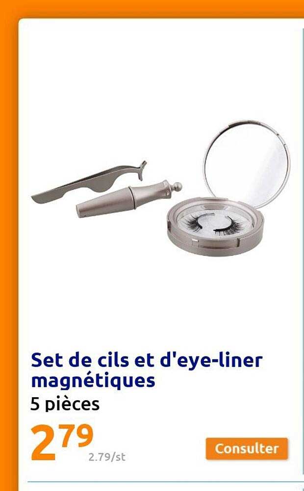 set de cils et d'eye-liner magnétiques
