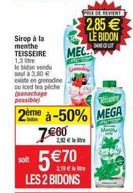 Sirop à La Menthe Teisseire