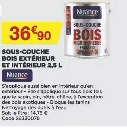 Sous-couche Bois Extérieur Et Intérieur Nuance