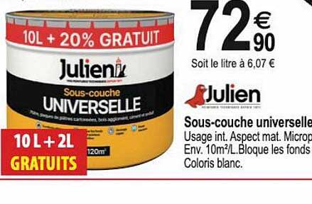 sous-couche universelle julien