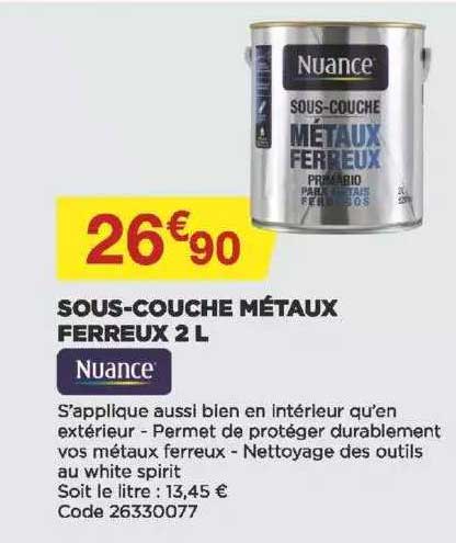 sous-souche métaux ferreux 2 l nuance