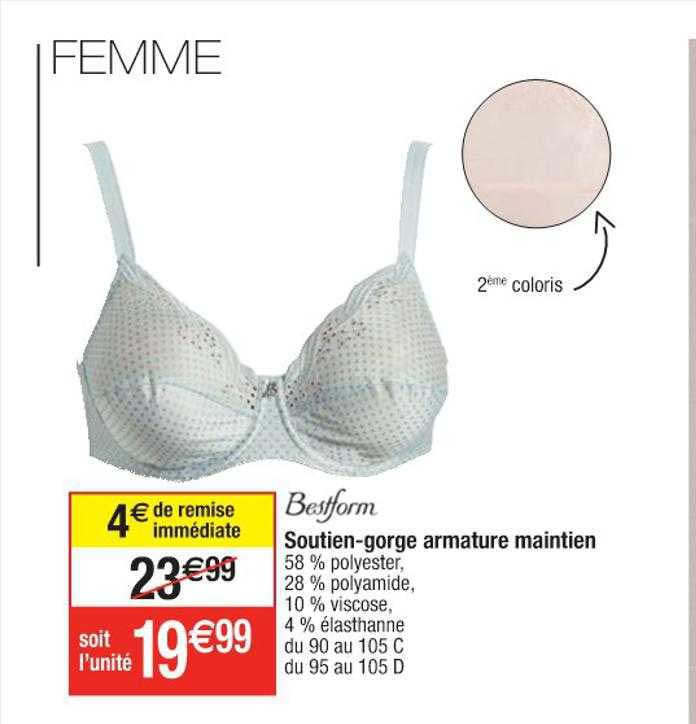 soutien-gorge armature maintien bestform