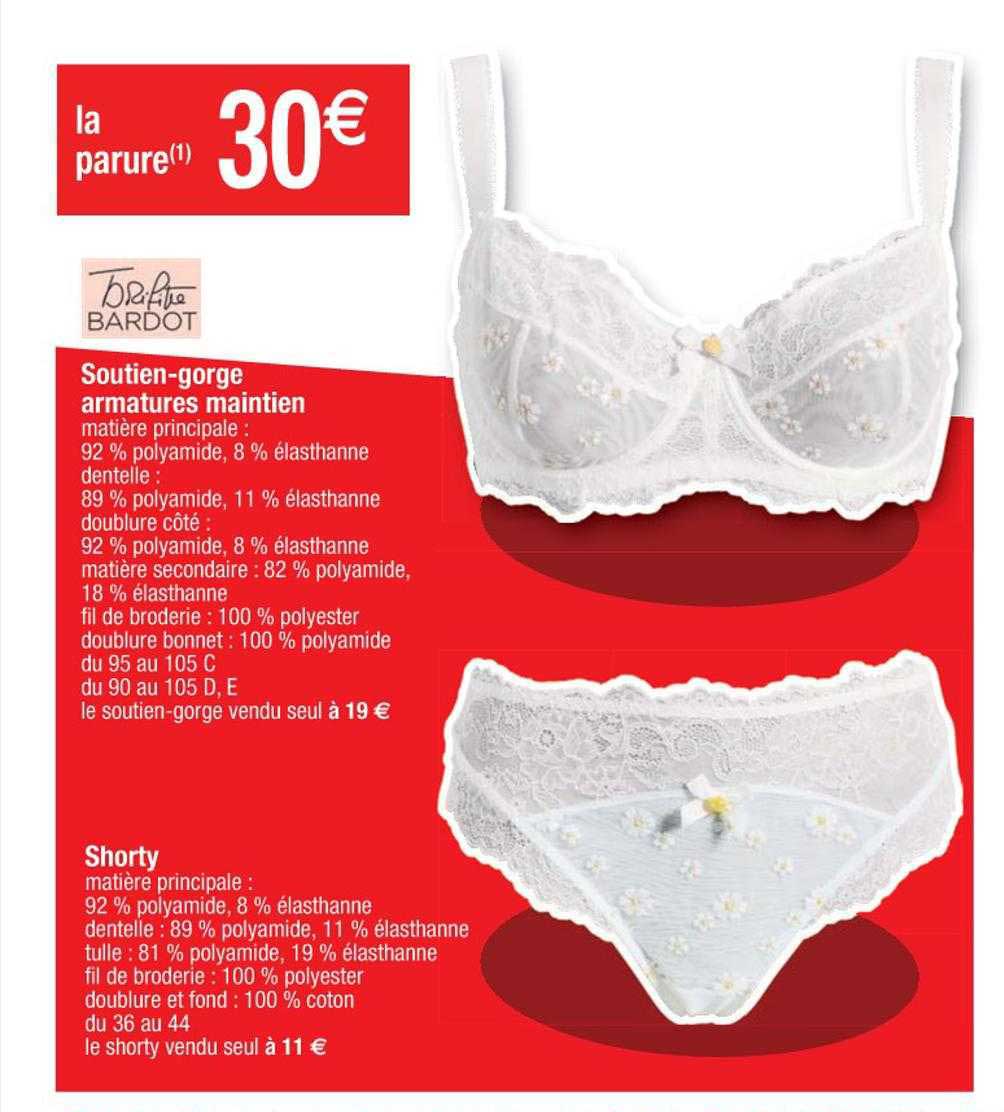 Soutien-gorge Armatures Maintien , Shorty