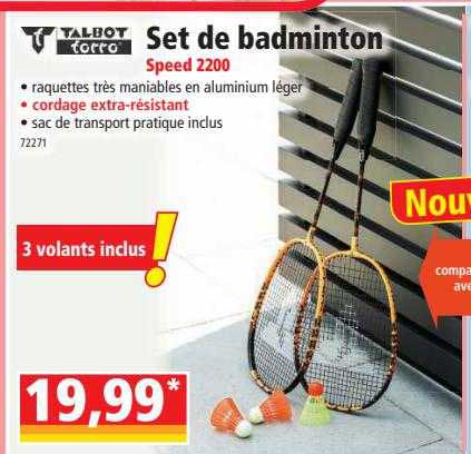 talbot torro set de badminton speed 2200