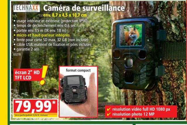 Technaxx Caméra De Surveillance