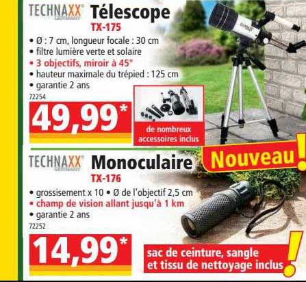 Technaxx Télescope Tx-175 Ou Monoculaire Tx-176