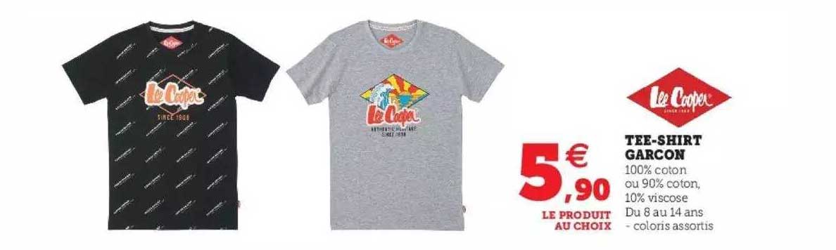 tee-shirt garçon lee cooper