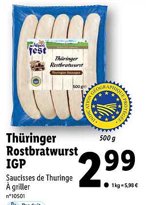 thüringer rostbratwurst alpen fest