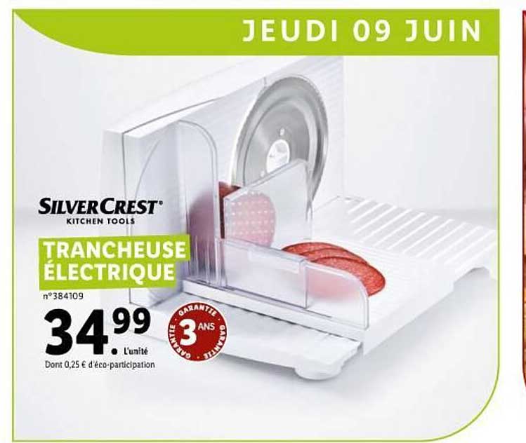 trancheuse électrique silver crest