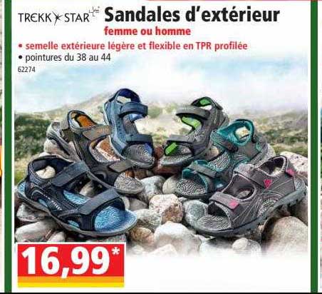 trekk star sandales d'extérieur femme ou homme