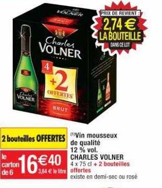 vin mousseux de qualité 12% vol. charles volner