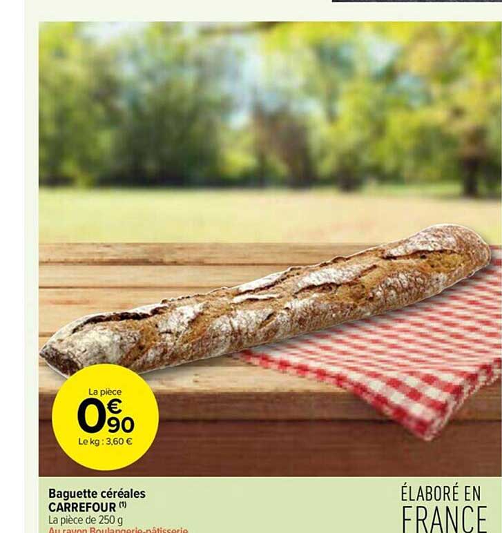 Baguette Céréales Carrefour