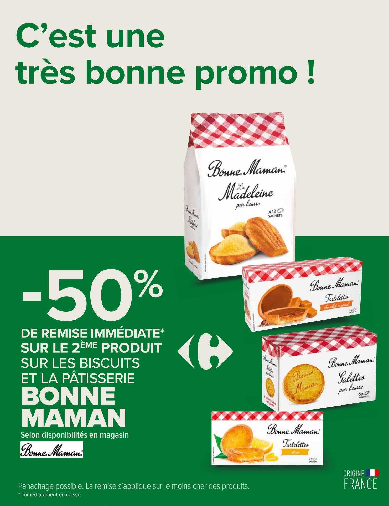 biscuits et pâtisserie bonne maman