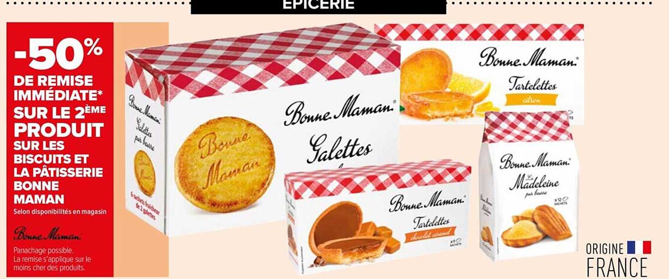 biscuits et pâtisserie bonne maman