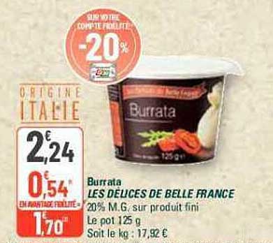 Burrata Les Délices De Belle France