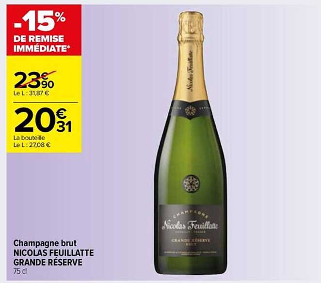 champagne brut nicolas feuillatte grande réserve