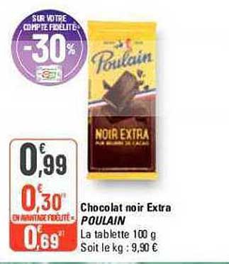 Chocolat Noir Extra Poulain
