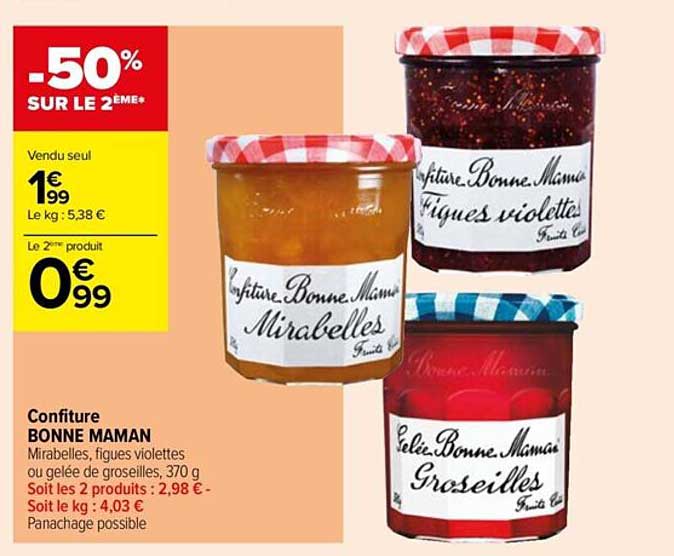 confiture bonne maman