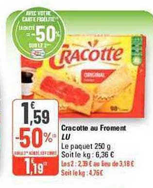 Cracotte Au Froment Lu