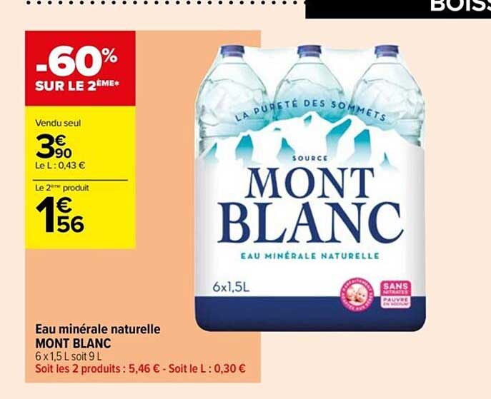 Eau Minérale Naturelle Mont Blanc