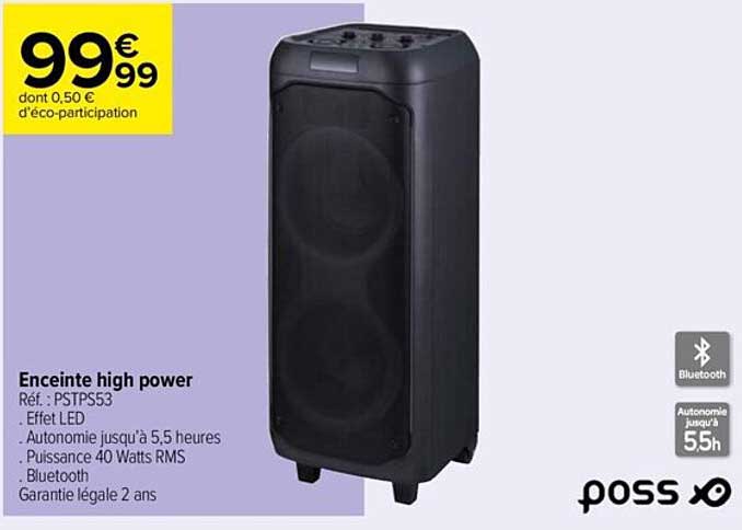 enceinte high power poss