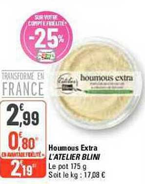 houmous extra l'atelier blini