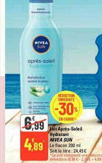 lait après-soleil hydratant nivea sun