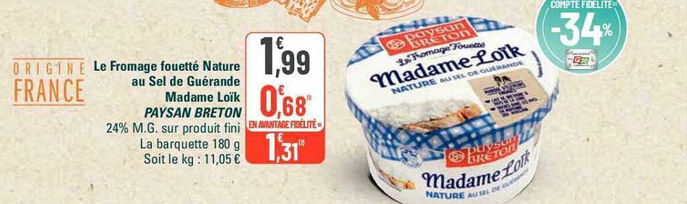 le fromage fouetté nature au sel de guérande madame loïk paysan breton