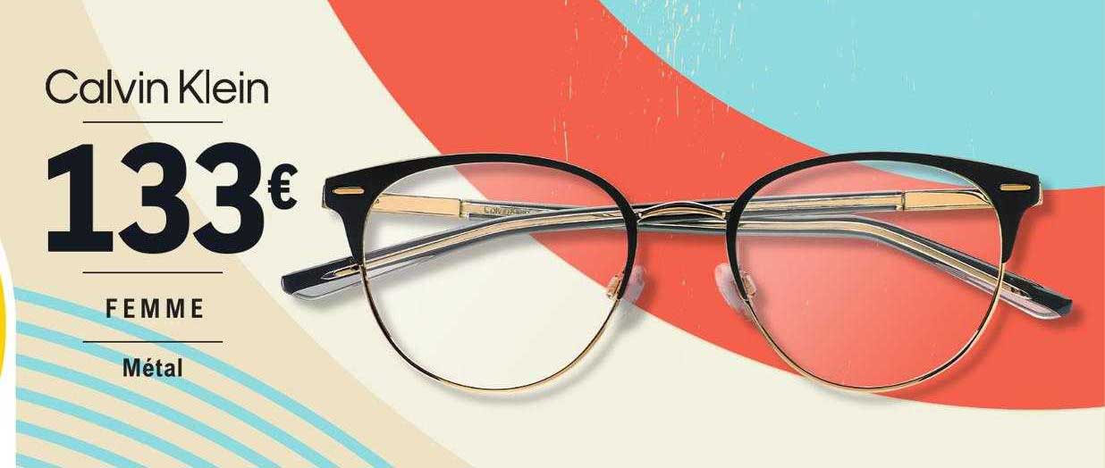 lunettes calvin klein femme métal