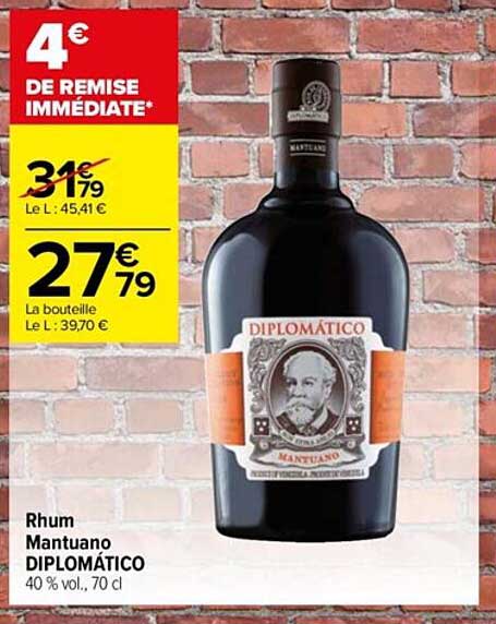 Rhum Mantuano Diplomático