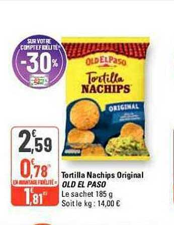Tortilla Nachips Original Old El Paso
